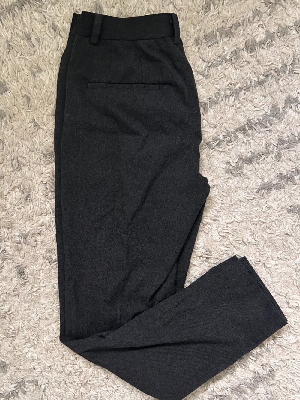 2/$20 Uniqlo brushed dress pant, charcoal grey, size x-small